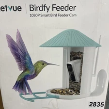 NETVUE Birdfy Smart Bird Feeder with Camera, Bird Watching Camera NEW Open Box