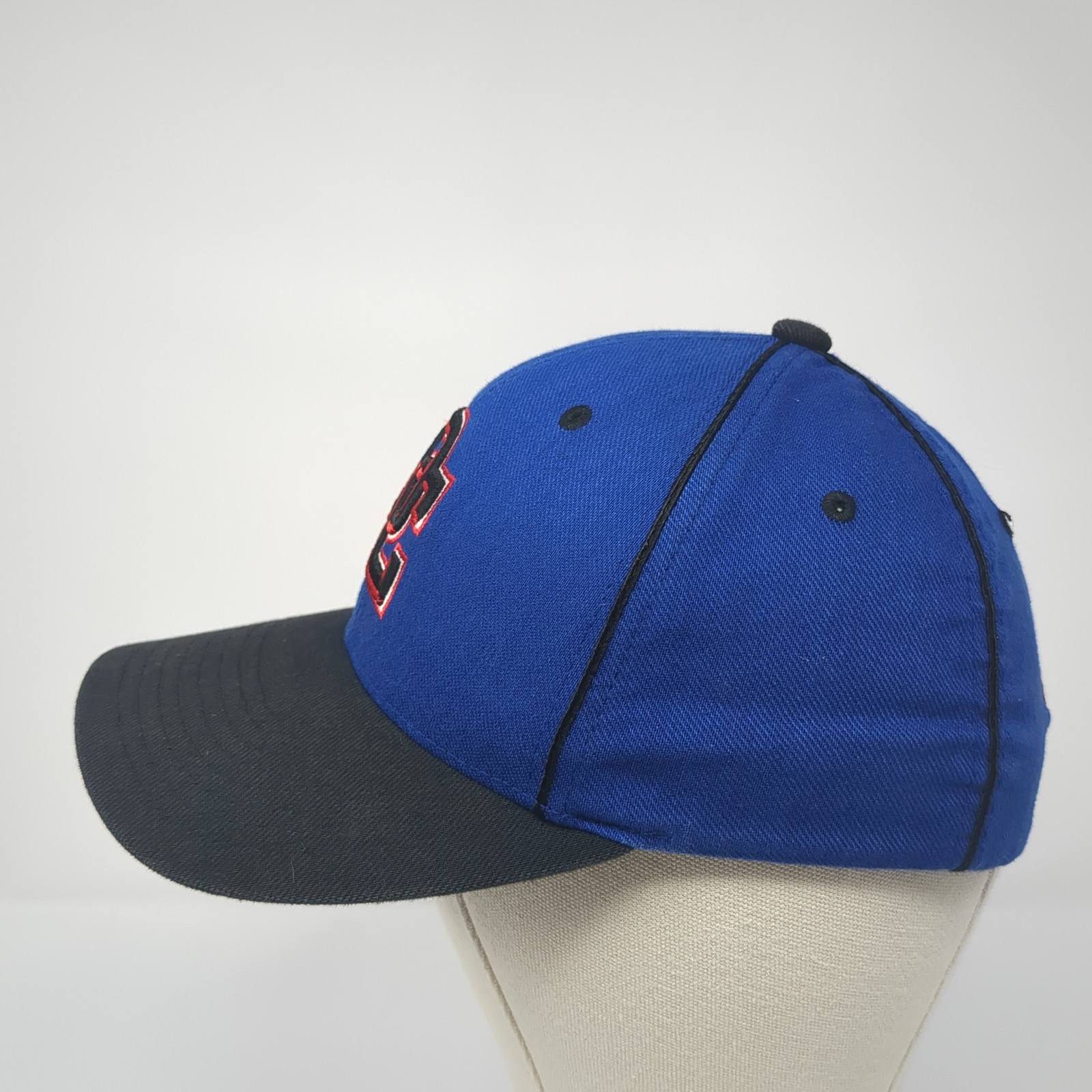 DC Fitted Baseball Cap Blue Small Lightweight Emb… - image 3