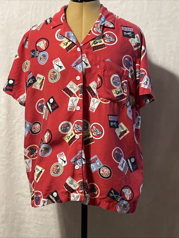 Women’s Liz Claiborne LizGolf short-sleeve button-down shirt Size Large
