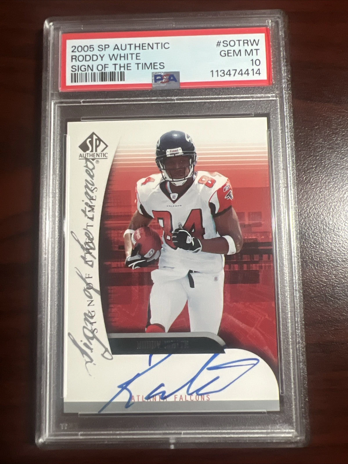 Roddy White SP Authentic Sign of the Times #SOTRW Base