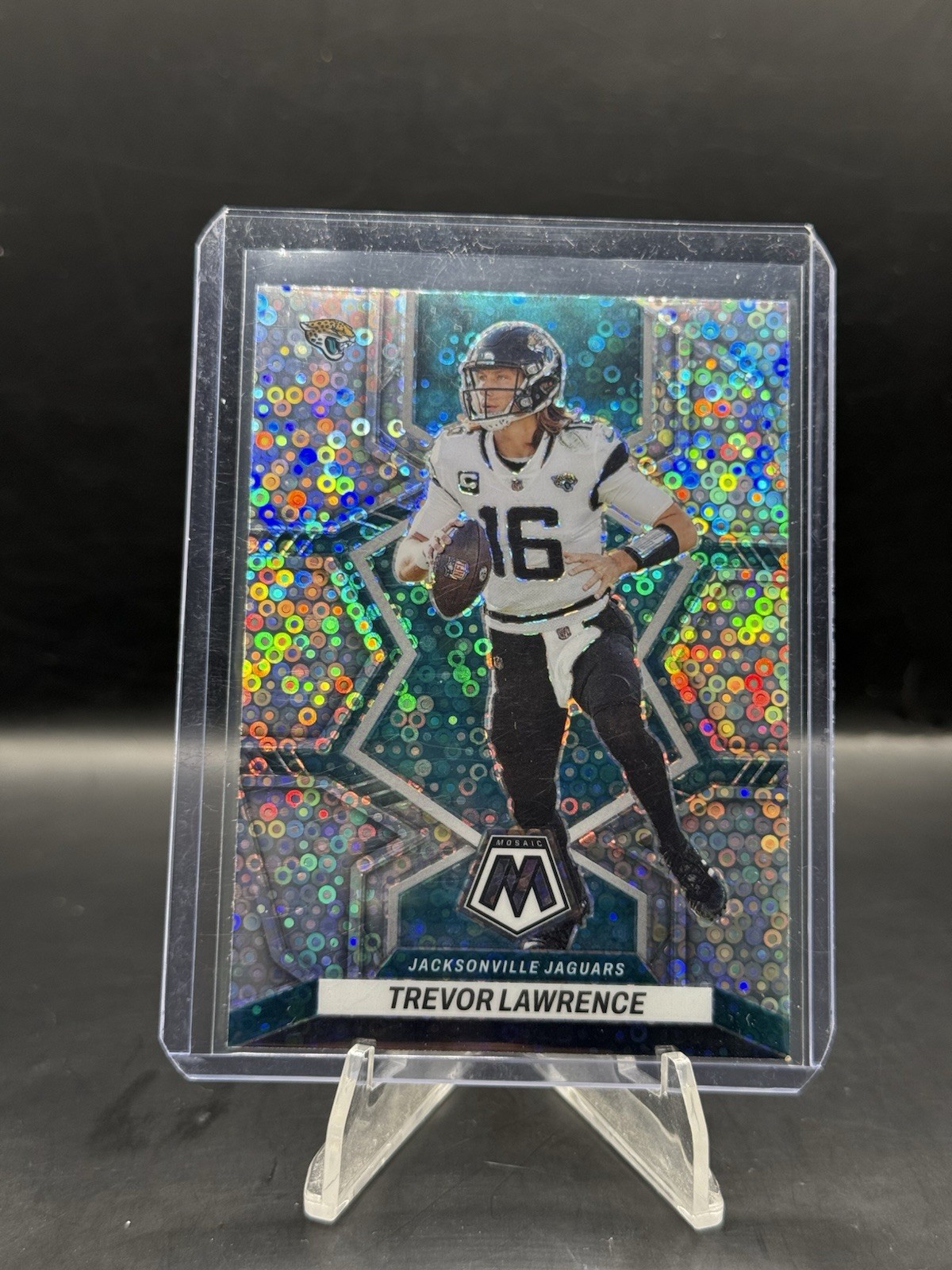 2022 Panini Mosaic Trevor Lawrence No Huddle Disco Prizm #88 Jaguars