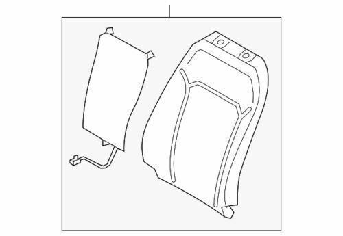 Cojín de respaldo del asiento del conductor delantero para Ford Fusion 2015-2016 (N/P FS7Z-5464811-D)
