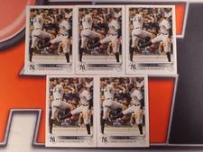 2022 Topps Series 2 FENWAY PARK FIREWORKS #399 Yankees LOT (x5)
