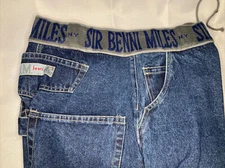 Sir Benni Miles Jeans 38x34 Creased Starched Y2K Hip Hop 90s Mint