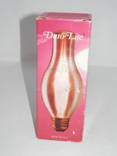Duro Lite Flamescent Chimney Light Bulb • Vintage Flame 40W Coach Post Clear