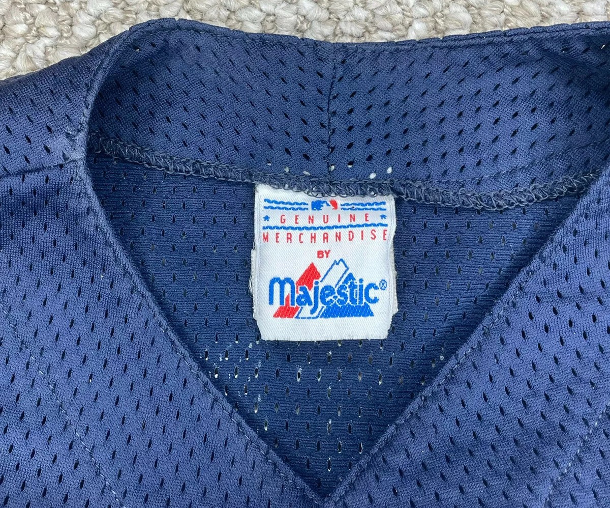 VTG New York Yankees Derek Jeter #2 Blue Majestic Jersey