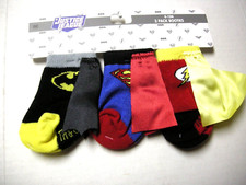 Justice League Baby Socks W/Cape Batman, Superman,  Flash , 0-12 Months, New