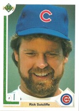 RICK SUTCLIFFE CHICAGO CUBS #473 - UPPER DECK NM-MT 1991