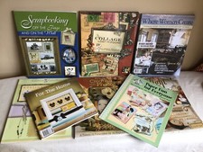 Mixed Lot Of 8 Scrapbooking Crafts Notions Embellishment Instructional Guides