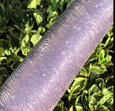 Purple Glitter patterned FAUX LEATHER SHEET 8" x 12" Felt Back 1116895 Luxury