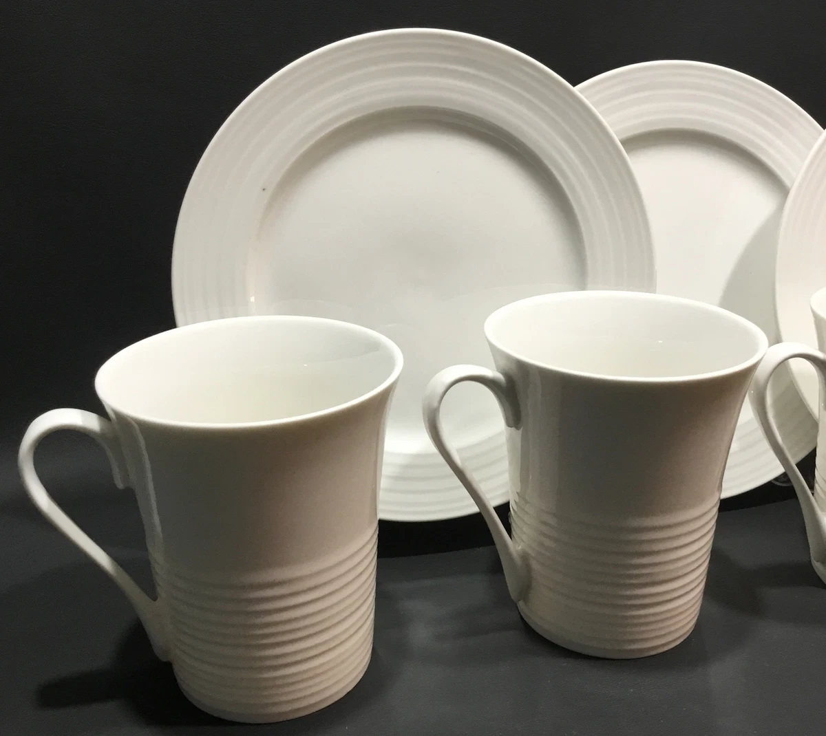 Maxwell Williams White Basics Cirque 4 Plates 7 3 8 5 Mugs 4 t