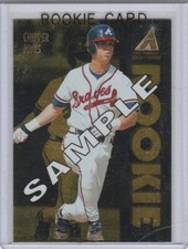 CHIPPER JONES ROOKIE CARD Atlanta Braves Zenith RARE SAMPLE Baseball Limited RC!