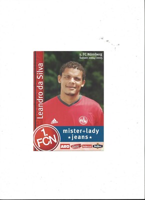 Leandro da Silva - 1.FC Nürnberg, Club, FCN, Autogrammkarte Saison 2004 / 2005