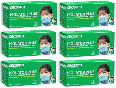 N95 Crosstex Isolator Plus Fluid Resistant Surgical Masks NIOSH [CASE OF 168]