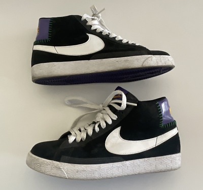 nike blazer black and purple