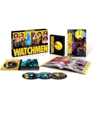 watchmen ultimate cut collectors edition hologram cover + graphic novel 