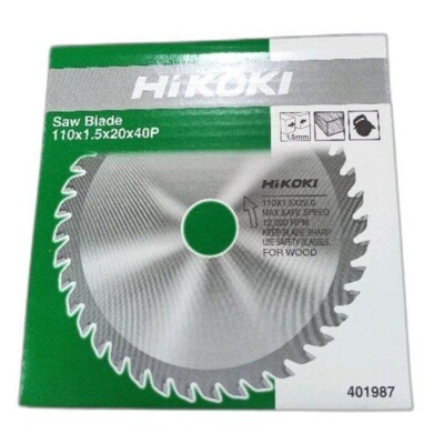 HIKOKI 110x20mm(4'') x 40P TCT Circular Saw Blade Pack of 5 Free Shipping