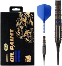 CUESOUL Motorcycle Series soft tip 90% tungsten darts set, oil painted finish,