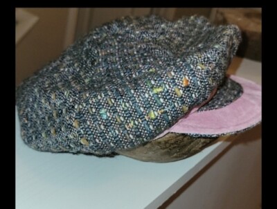 Bebe Tweed & Pink Suede Trimmed Beret | eBay