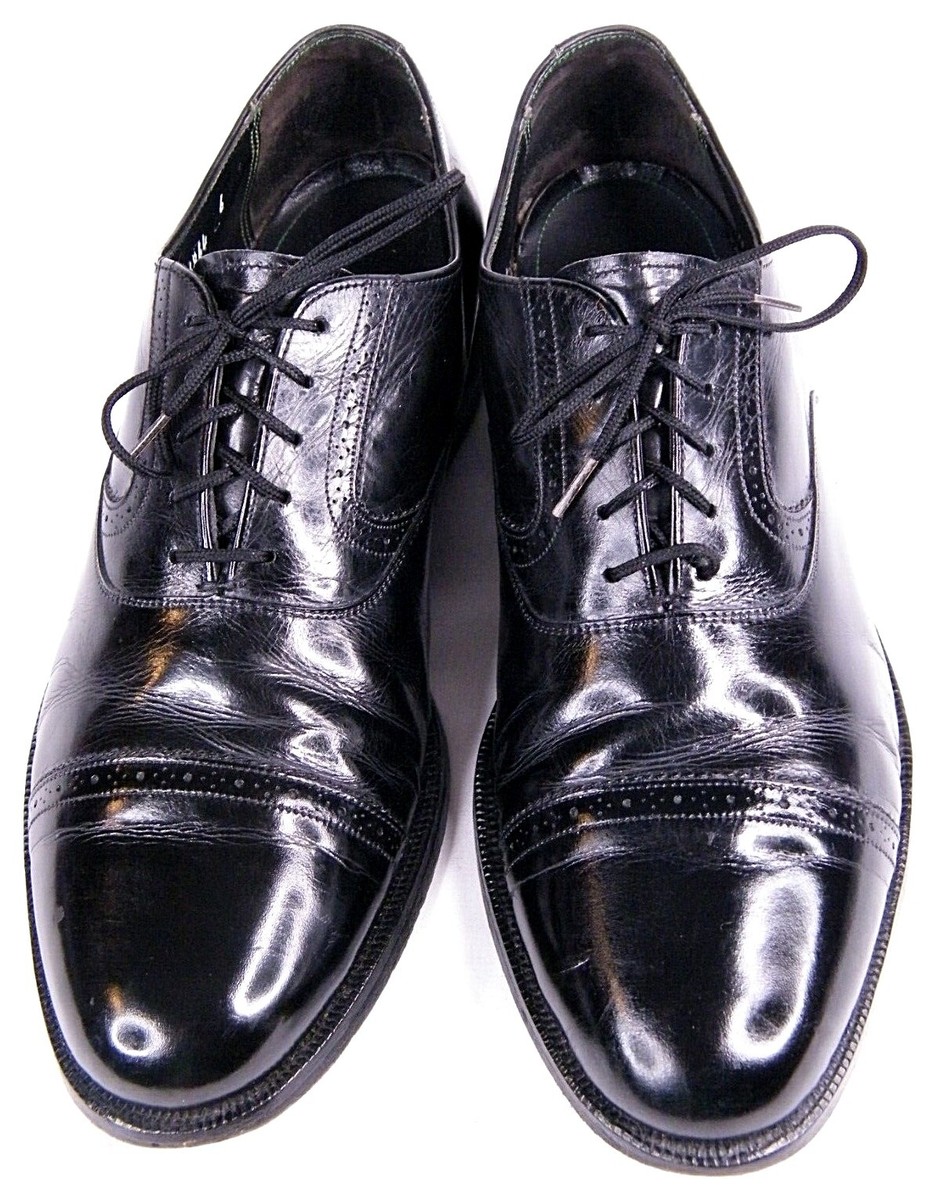 Florsheim Imperial Cap Toe Black Leather Dress Shoe Lace Up  display picture 1