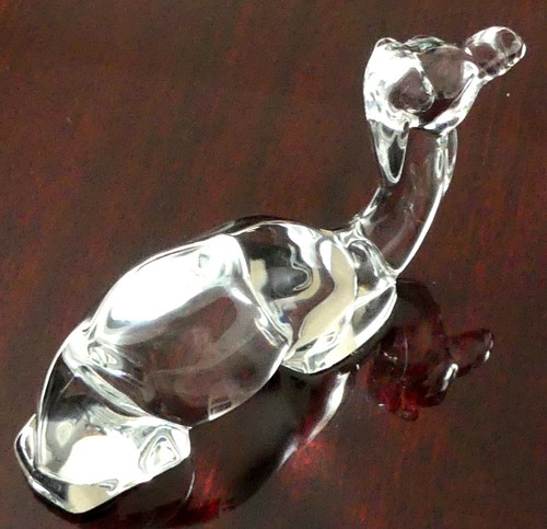 GORGEOUS VINTAGE BACCARAT FRANCE RESTING CRYSTAL DROMEDARY CAMEL FIGURINE DECOR - Picture 10 of 12