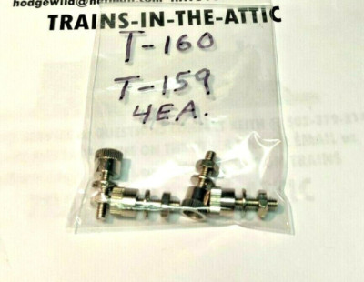 LIONEL ZW TRANSFORMER T-159 T-160 BINDING POST & NUTS 4EA. FOR LIONEL KW,TW,RW
