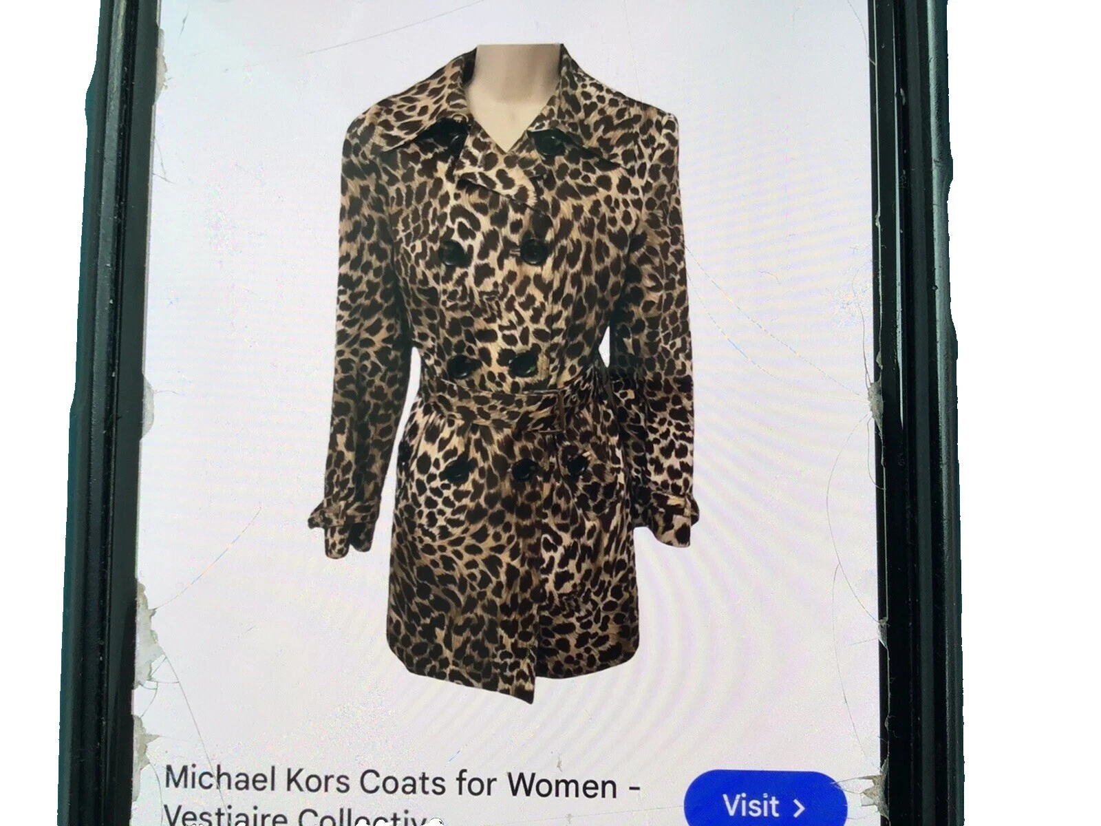 Michael Kors Animal Print Coats Trench Coats, Jackets & Vests for Women