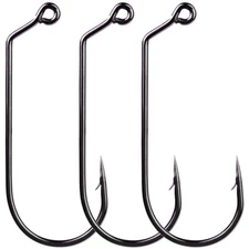 100Pcs/Pack Big Jig Fishing Hook 60 Degree Jig Hook Size 1/0 2/0 3/0 4/0 5/0