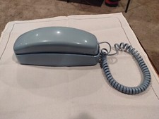 VTG AT T Trimline Desk/Wall Phone Aqua Blue 12 PUSH Button TEAL