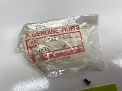 NOS KAWASAKI FUEL GAS TANK EMBLEM SCREWS Z1 KZ900 KZ1000 KZ750 OEM
