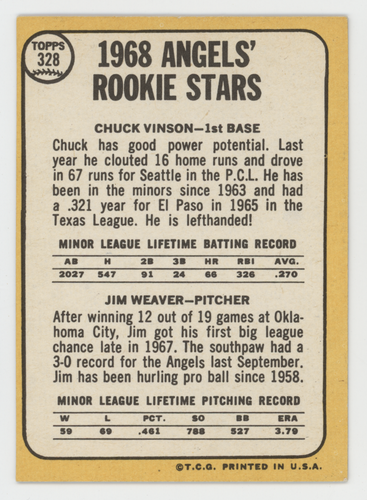 Set builders: 1968 Topps 300-399 VG/EX & better, FREE shipping - Picture 79 of 323