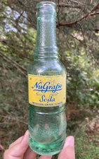 Vintage Acl NU-GRAPE NuGrape soda bottle New Yorker Beverage Birmingham, Alabama