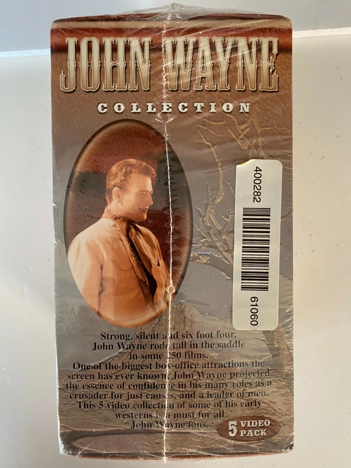 NEW John Wayne Classic Movie Collection 5 VHS Movies Boxed Set Early Years 1997 - Image 2 of 4