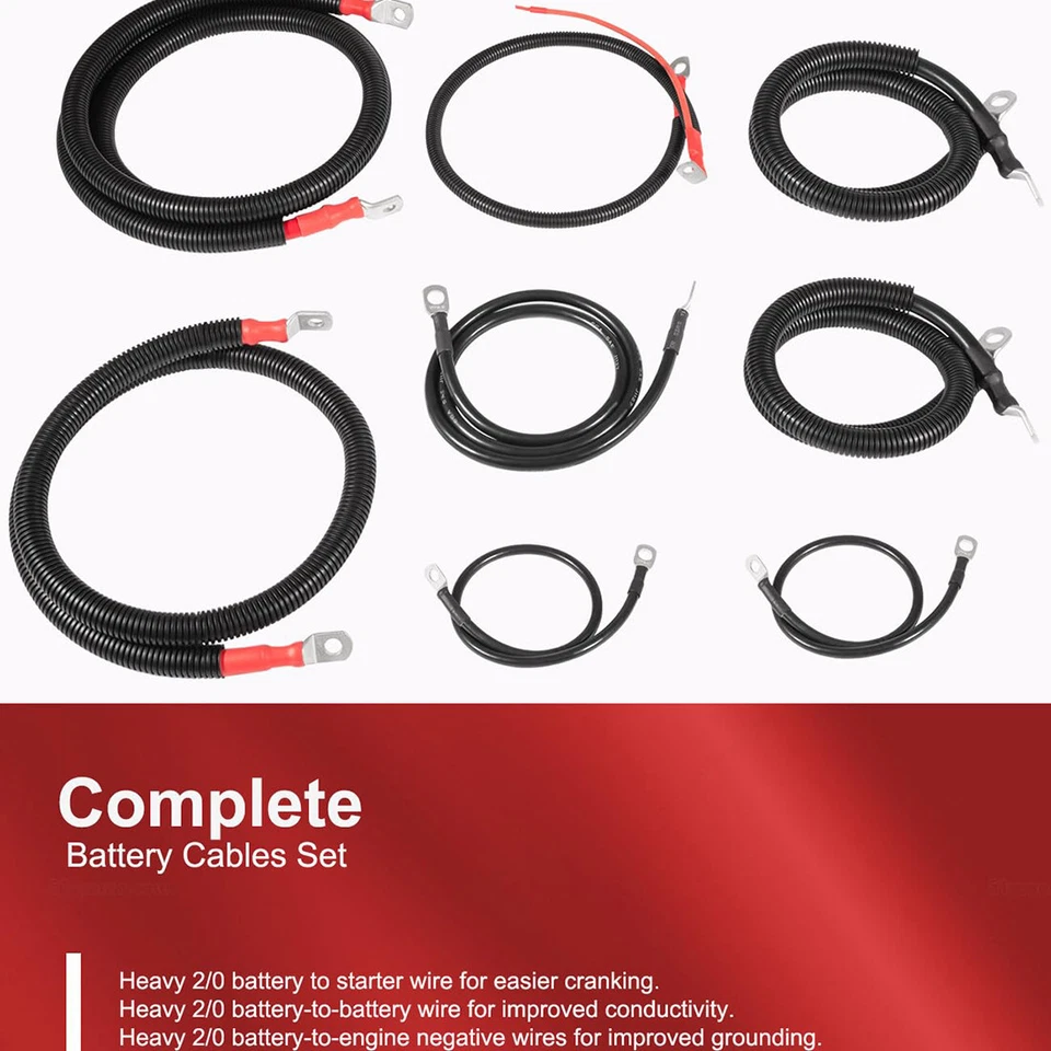 Fit 2003-2007 Dodge Ram Truck Gen 3 5.9L Battery Cable Upgrade - Image 3 of 4