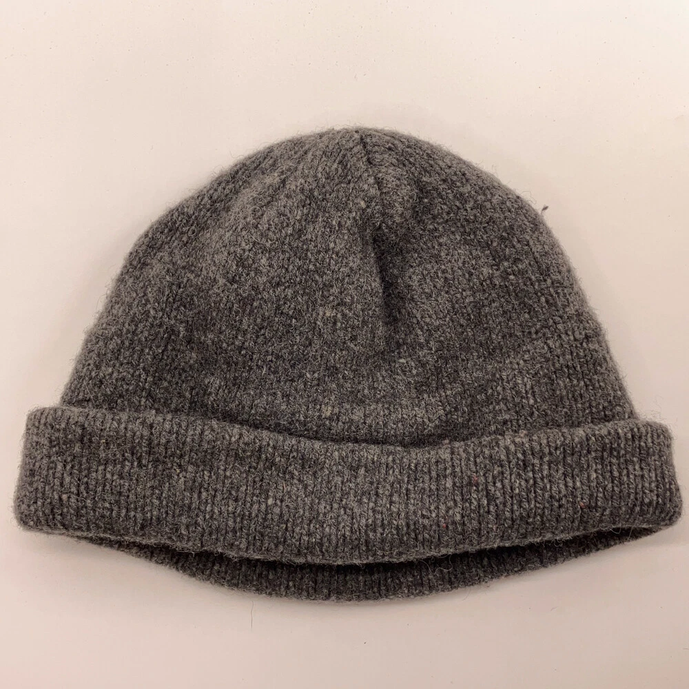 LL Bean Gray Lambswool winter hat warm with thin fleece headband