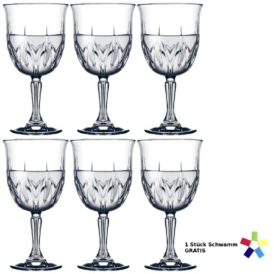 Pasabahce Weingläser Weinkelch Set Wein Rotweingläser Weißweingläser 6 St  270ml
