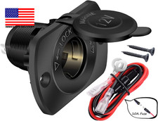 12V Cigarette Lighter Socket Replacement Female Connector DC Socket Power Outlet