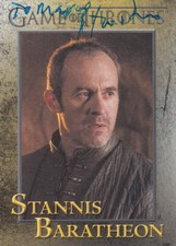 Stephen Dillane &middot; Game of Thrones &middot; Stannis Baratheon &middot; Sammelkarte &middot; Autogramm