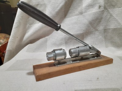 Vintage Table Model Metal Wood Nutcracker
