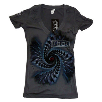 TOOL Spiral Womens V-Neck T-Shirt Brand New Authentic S M L XL