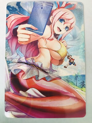 One Piece Mermaid Princess Selfie with Luffy Mint Shinny Holo Foil Card CCG TCG