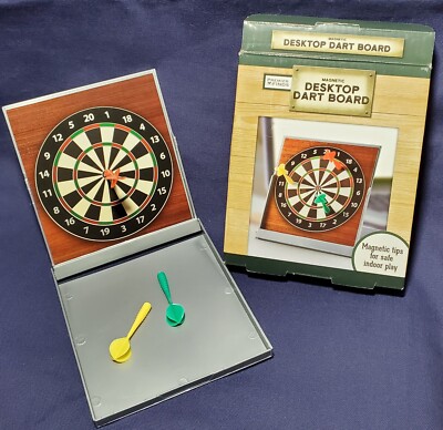 Desktop Dart Board Game Magnetic Darts By Samsonico - On The Go Fun