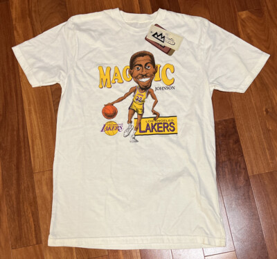 Vintage Magic Johnson Caricature Shirt Los Angeles Lakers Mens