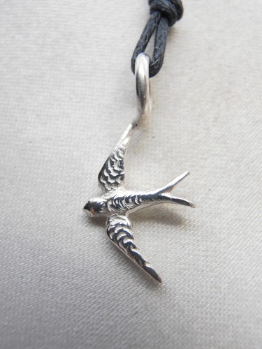 Pendentif Oiseau En Argent 925 - Breloque Avec Fermoir - Revêtement Rhodium, émail Coloré - Compatible Thomas Sabo