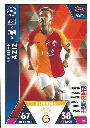 TOPPS MATCH ATTAX - CHAMPIONS LEAGUE 2018/19 FOOTBALL CARDS nos. 289 -396 (OF02) - Picture 78 of 108