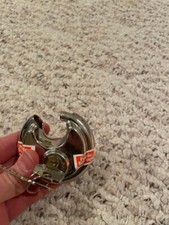 Stainless Steel Discus Keyed Padlock with 2 Keys Heavy Duty Disc Locks with for