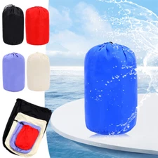 Nylon Drawstring Lightweight Down Jacket Storage Bag Travel Portable Outdoor.