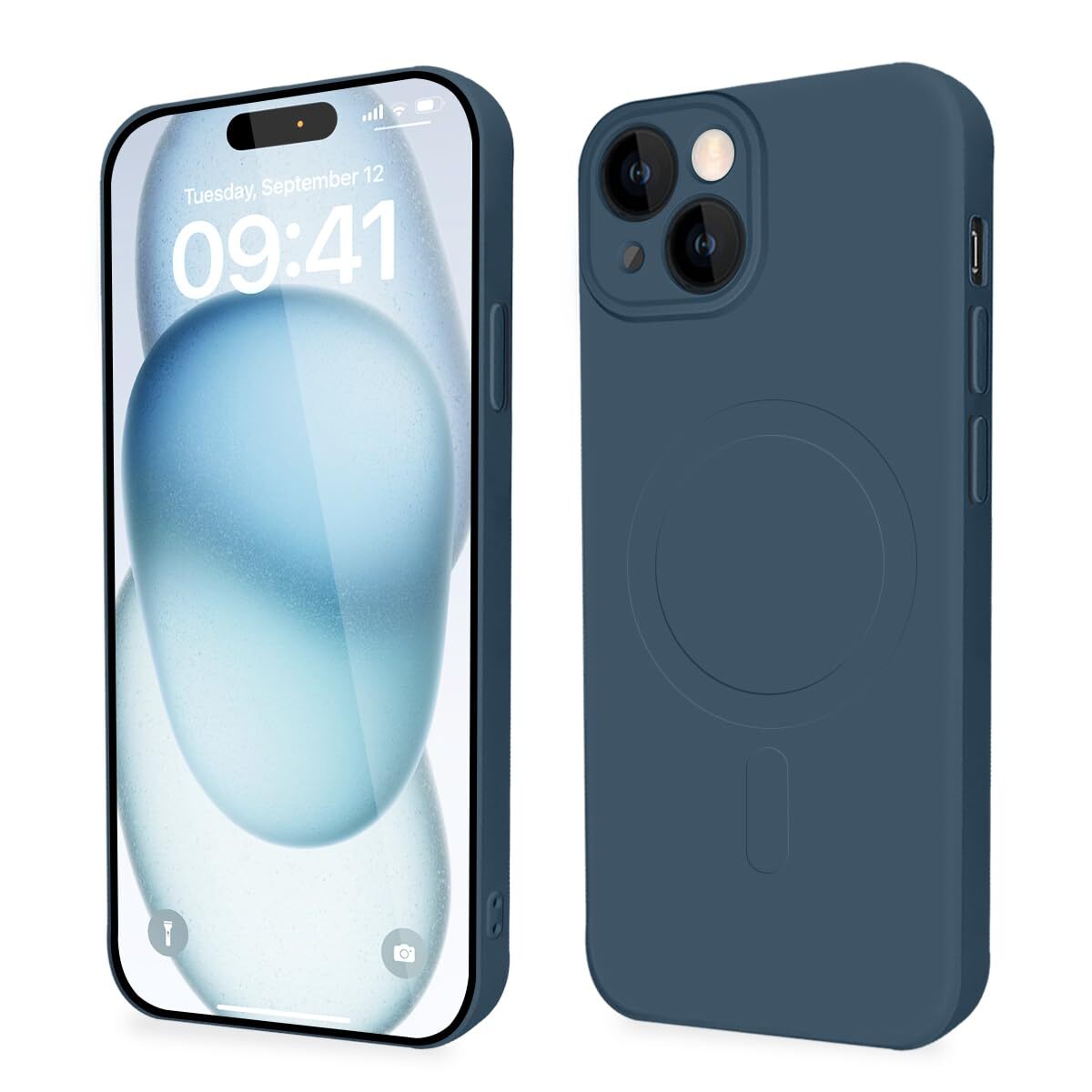 for iPhone 15 Case MagSafe Compatible Case Silicone Shockproof TPU Thin iPh 96-image