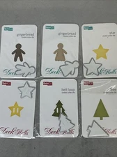 6 QuicKutz Cookie Cutter Holiday Cutting Dies Christmas Tree Star Gingerbread