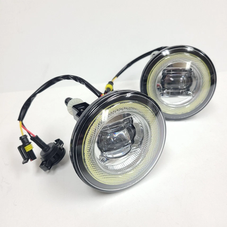 Luz antiniebla LED con anillo halo interruptor de cables para Chevrolet GMC Ford Pontiac 2007-2014 Foto 4 de 4
